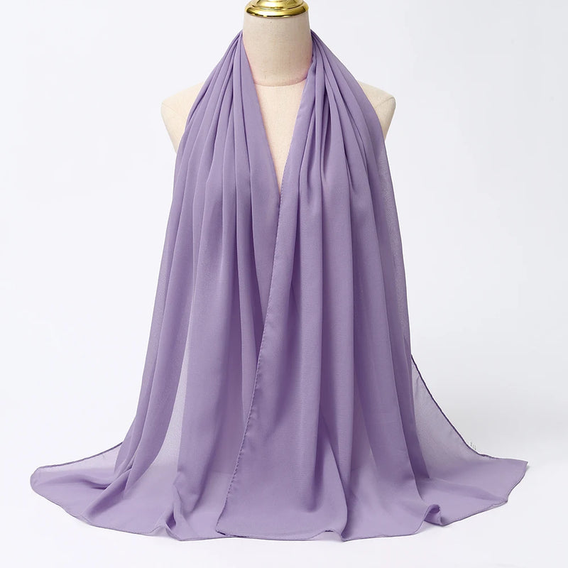 Lenço Chiffon Echarpe | Inumeras Cores ✦ Versatilidade ✦ Elegancia