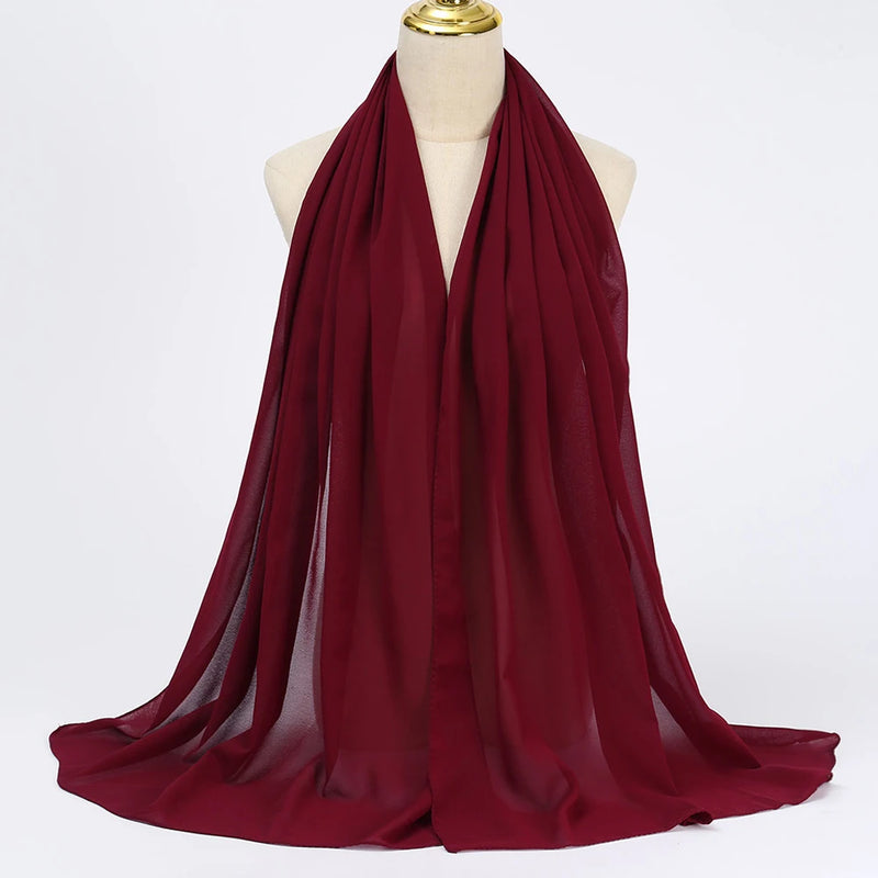 Lenço Chiffon Echarpe | Inumeras Cores ✦ Versatilidade ✦ Elegancia