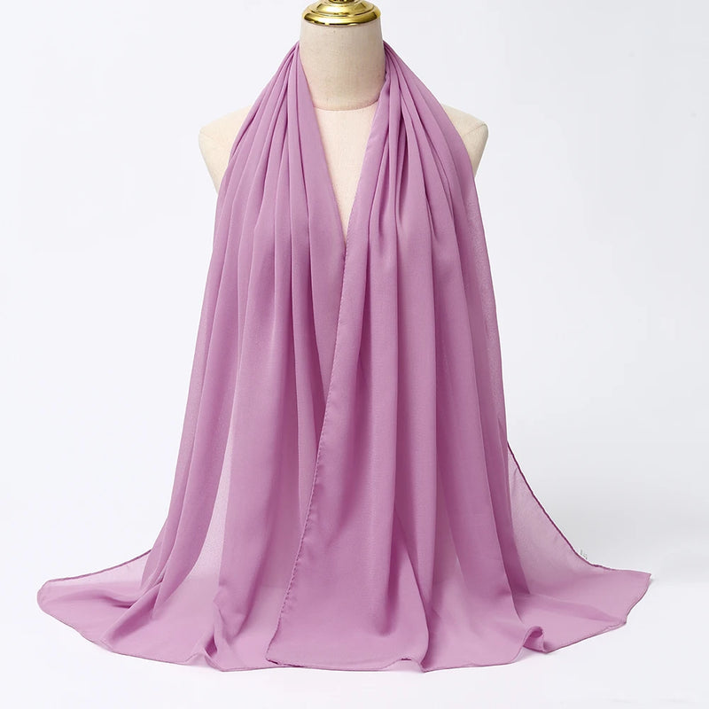 Lenço Chiffon Echarpe | Inumeras Cores ✦ Versatilidade ✦ Elegancia