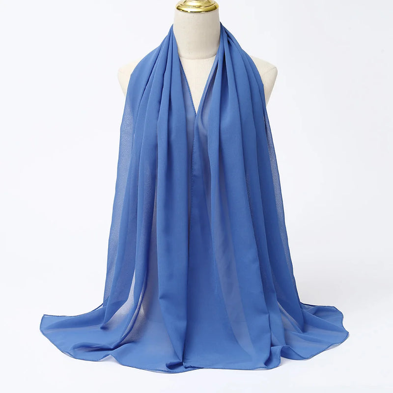 Lenço Chiffon Echarpe | Inumeras Cores ✦ Versatilidade ✦ Elegancia
