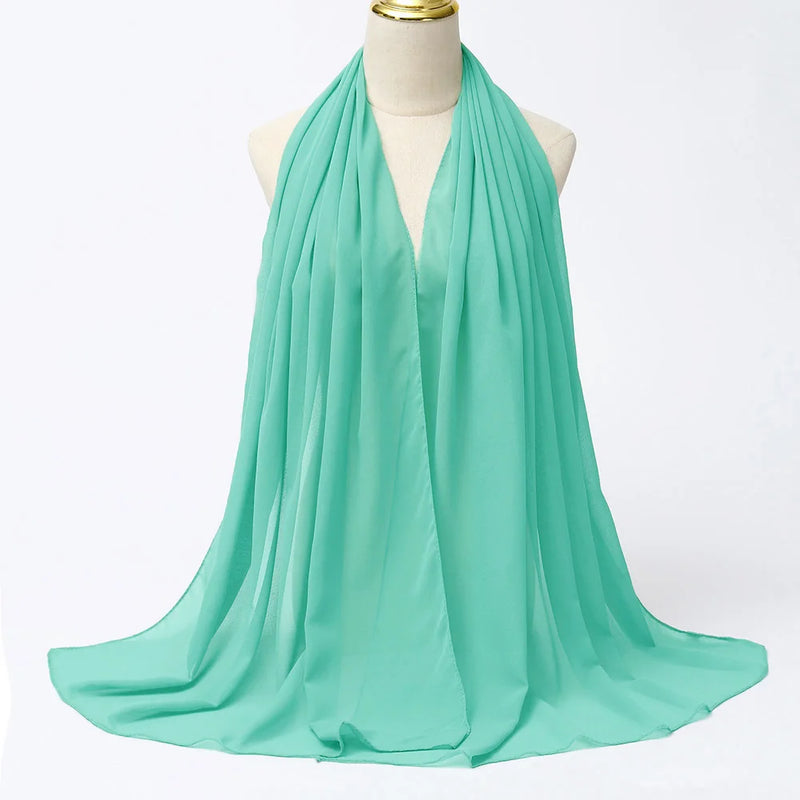 Lenço Chiffon Echarpe | Inumeras Cores ✦ Versatilidade ✦ Elegancia