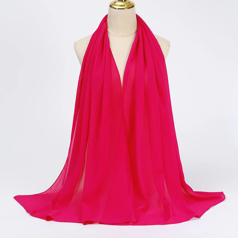 Lenço Chiffon Echarpe | Inumeras Cores ✦ Versatilidade ✦ Elegancia