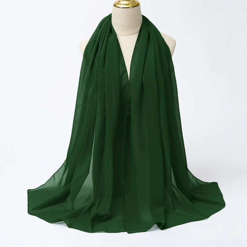 Lenço Chiffon Echarpe | Inumeras Cores ✦ Versatilidade ✦ Elegancia