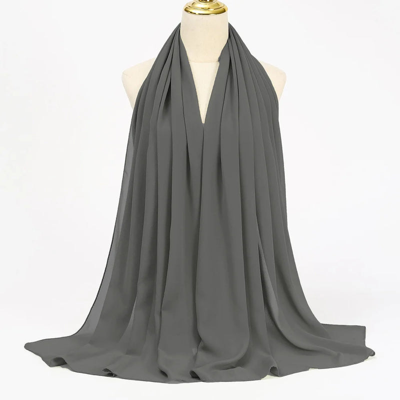 Lenço Chiffon Echarpe | Inumeras Cores ✦ Versatilidade ✦ Elegancia