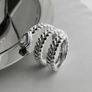 Anel Prata 925 Geométrico Ajustável | Minimalista [Vários Modelos]