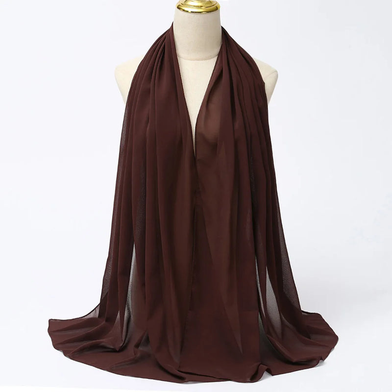 Lenço Chiffon Echarpe | Inumeras Cores ✦ Versatilidade ✦ Elegancia