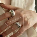 Anel Prata 925 Geométrico Ajustável | Minimalista [Vários Modelos]