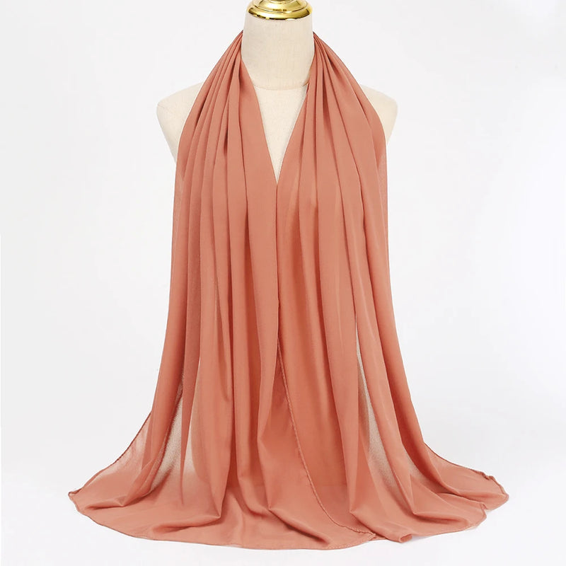 Lenço Chiffon Echarpe | Inumeras Cores ✦ Versatilidade ✦ Elegancia