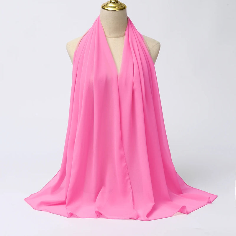 Lenço Chiffon Echarpe | Inumeras Cores ✦ Versatilidade ✦ Elegancia