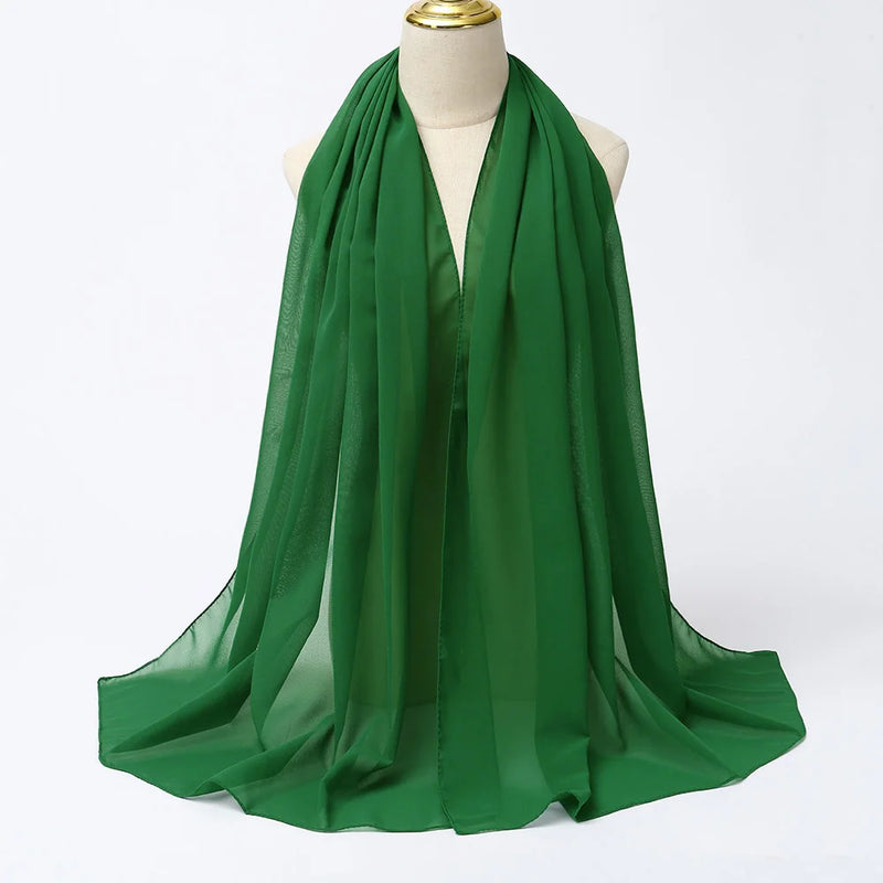 Lenço Chiffon Echarpe | Inumeras Cores ✦ Versatilidade ✦ Elegancia