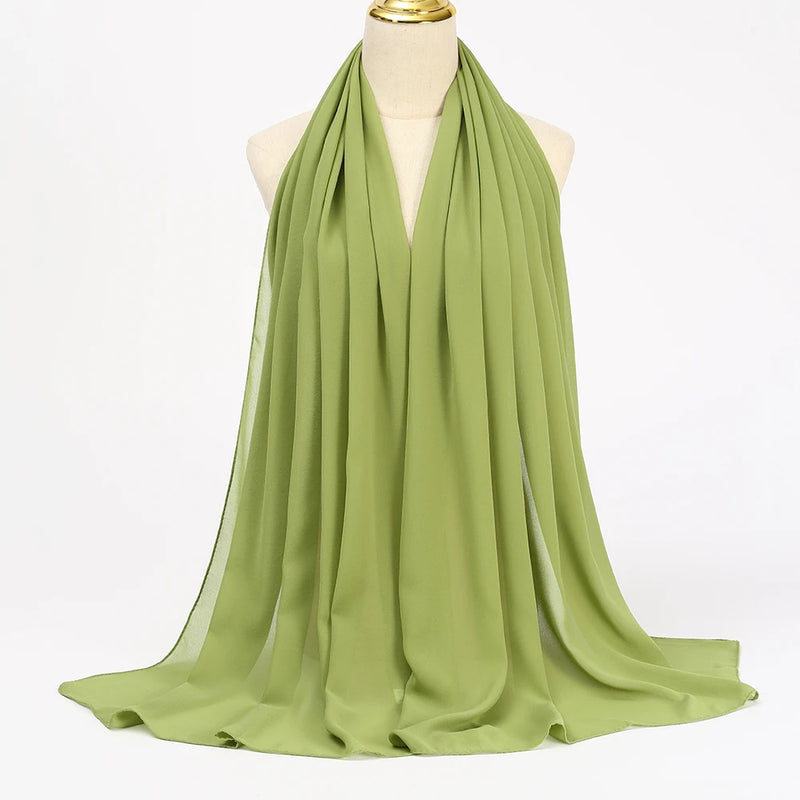 Lenço Chiffon Echarpe | Inumeras Cores ✦ Versatilidade ✦ Elegancia