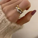 Anel Prata 925 Geométrico Ajustável | Minimalista [Vários Modelos]