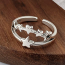 Anel Prata 925 Geométrico Ajustável | Minimalista [Vários Modelos]