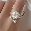 Anel Prata 925 Geométrico Ajustável | Minimalista [Vários Modelos]