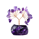 Árvore Decorativa com Cristais Naturais | Sofisticação ✦ Decoração Artesanal