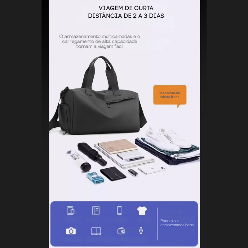 Bolsa Esportiva | Compartimento Tenis Separado ✦ Moderno