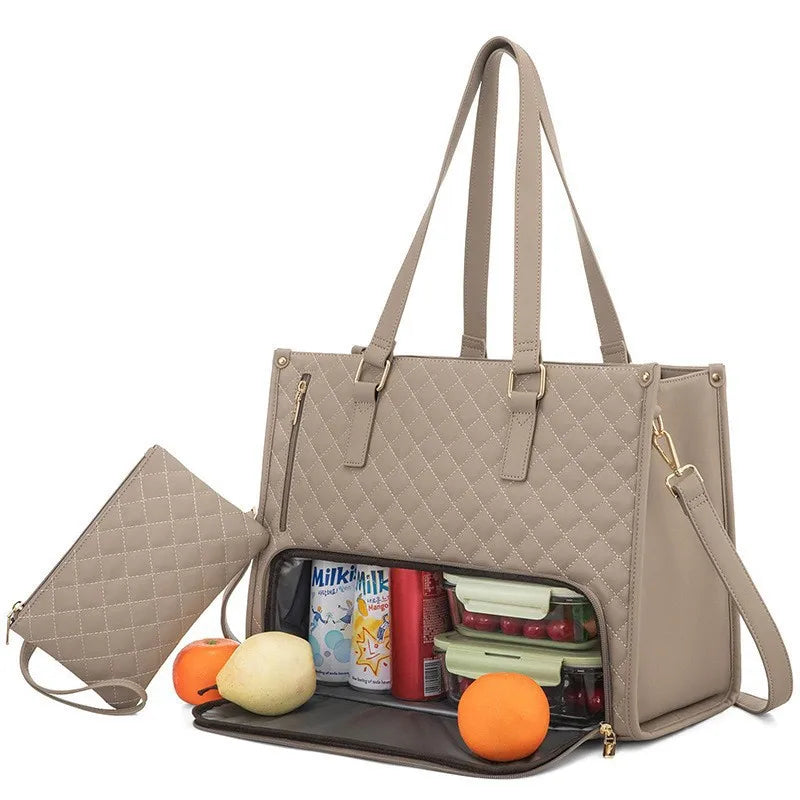Bolsa Notebook & Lancheira | Inteligente ✦ Praticidade ✦ Segurança ✦ Estilo