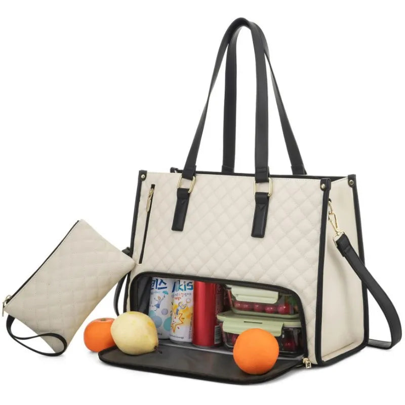 Bolsa Notebook & Lancheira | Inteligente ✦ Praticidade ✦ Segurança ✦ Estilo