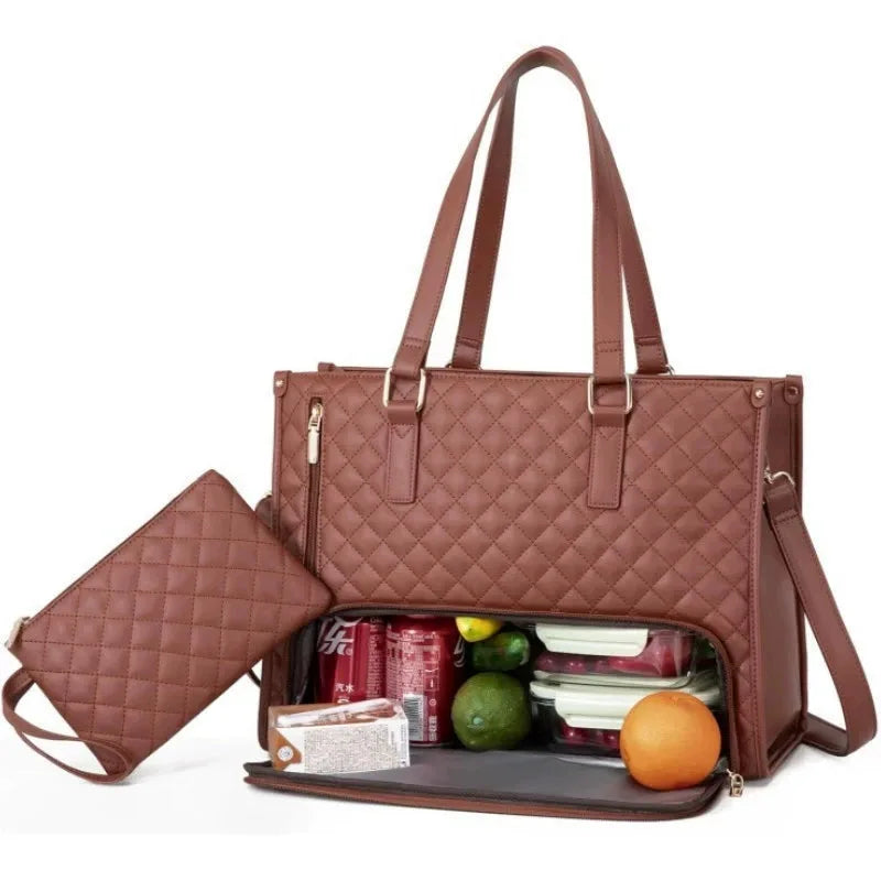 Bolsa Notebook & Lancheira | Inteligente ✦ Praticidade ✦ Segurança ✦ Estilo