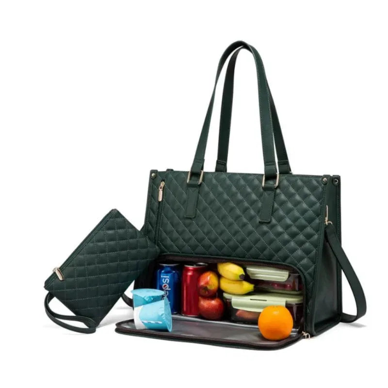Bolsa Notebook & Lancheira | Inteligente ✦ Praticidade ✦ Segurança ✦ Estilo