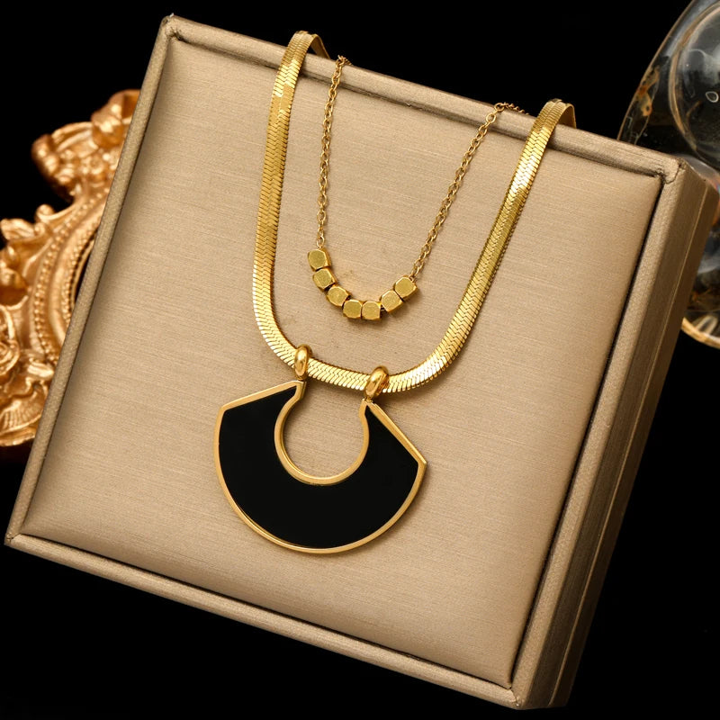 Colar Elegante Aço Inoxidável Prova D'água ✦ [Vários Modelos]