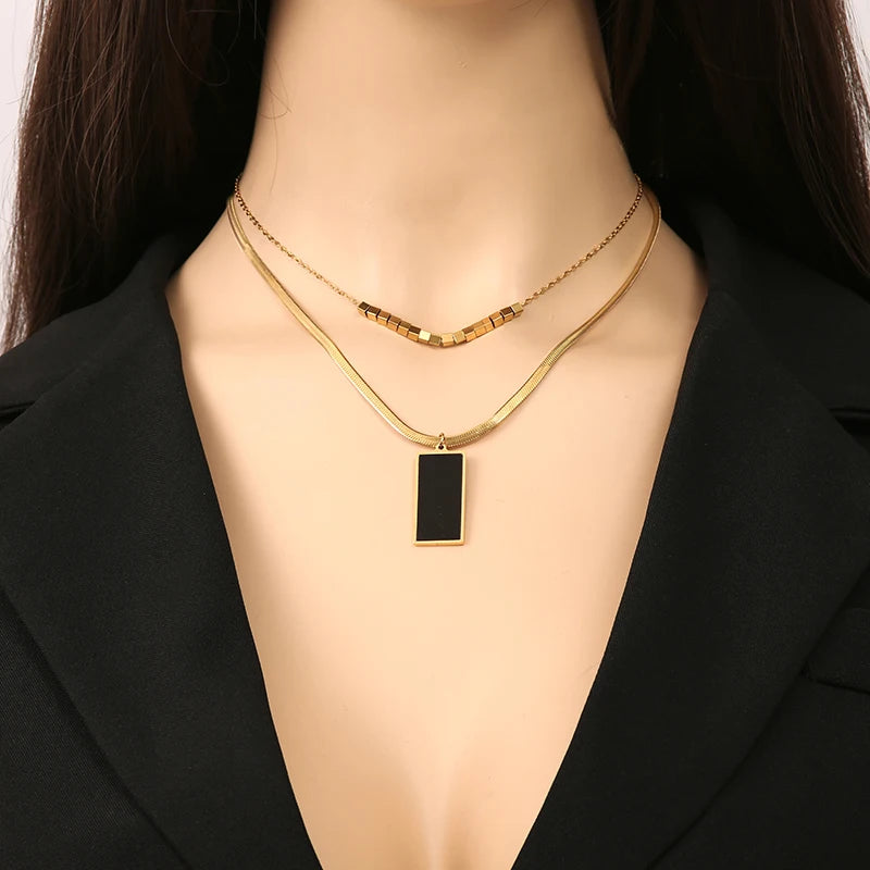 Colar Elegante Aço Inoxidável Prova D'água ✦ [Vários Modelos]