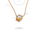 Colar Pingo Brilhante | Zircônia Minimalista ✦ Delicado [PVD]