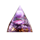 Pirâmide Orgonite Cristal Natural | Decoração Energia
