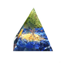 Pirâmide Orgonite Cristal Natural | Decoração Energia