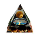 Pirâmide Orgonite Cristal Natural | Decoração Energia