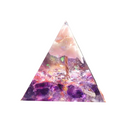 Pirâmide Orgonite Cristal Natural | Decoração Energia