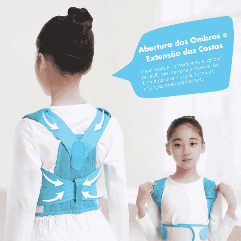 Postura Certa Infantil | Ajustável ✦ Coluna Feliz