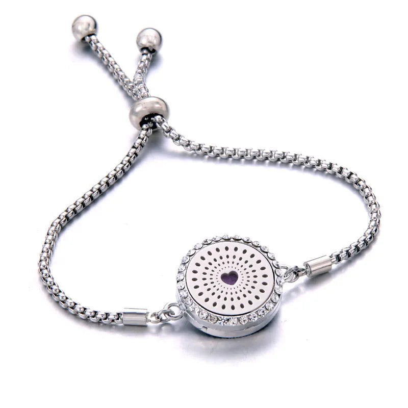 Pulseira Ajustável Difusora | Aço Inox ✦ Aromaterapia [Vários Modelos]