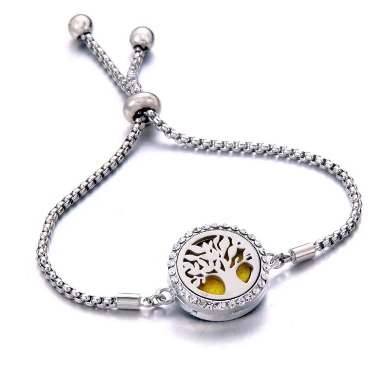 Pulseira Ajustável Difusora | Aço Inox ✦ Aromaterapia [Vários Modelos]