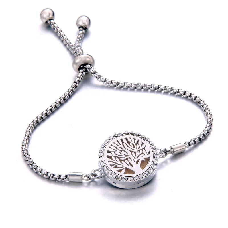 Pulseira Ajustável Difusora | Aço Inox ✦ Aromaterapia [Vários Modelos]