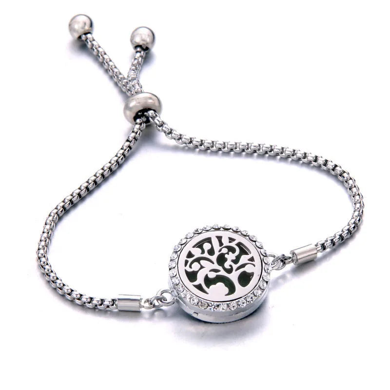 Pulseira Ajustável Difusora | Aço Inox ✦ Aromaterapia [Vários Modelos]