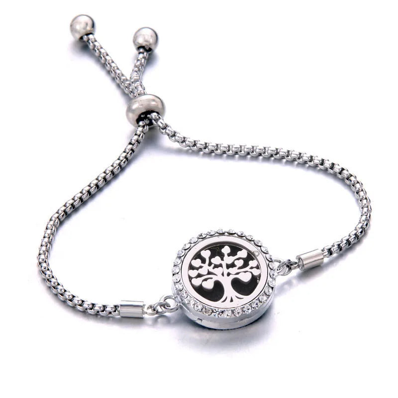 Pulseira Ajustável Difusora | Aço Inox ✦ Aromaterapia [Vários Modelos]