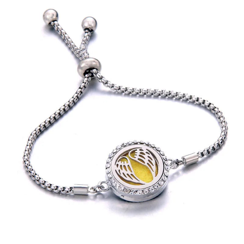 Pulseira Ajustável Difusora | Aço Inox ✦ Aromaterapia [Vários Modelos]