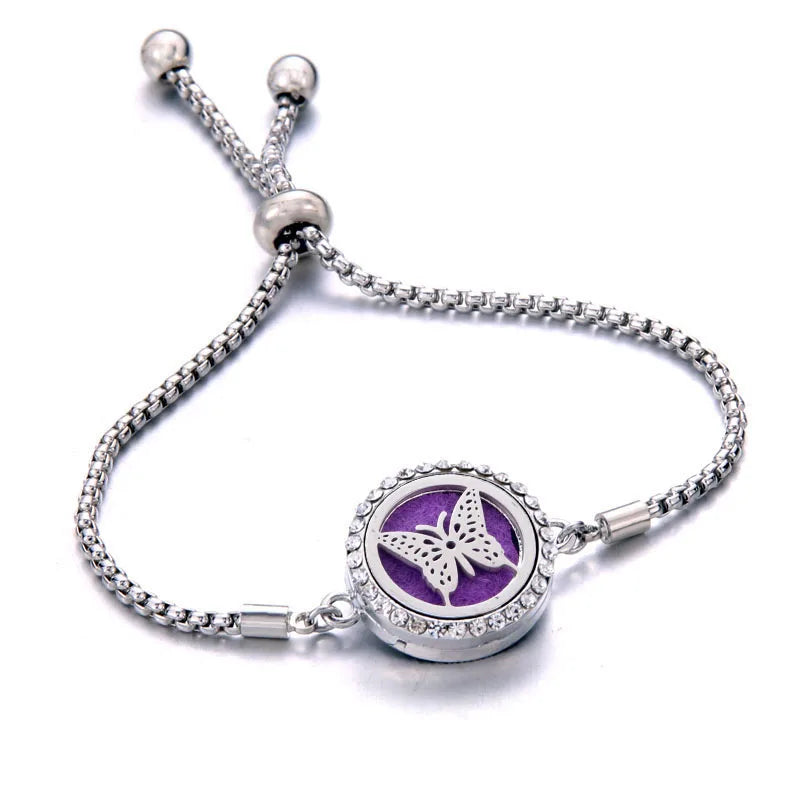 Pulseira Ajustável Difusora | Aço Inox ✦ Aromaterapia [Vários Modelos]