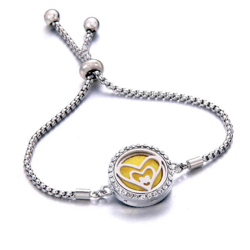 Pulseira Ajustável Difusora | Aço Inox ✦ Aromaterapia [Vários Modelos]