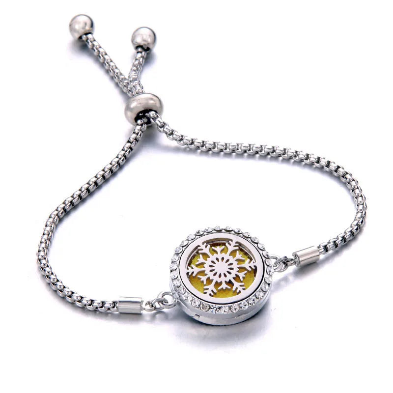 Pulseira Ajustável Difusora | Aço Inox ✦ Aromaterapia [Vários Modelos]