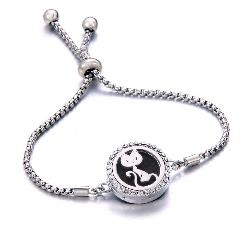 Pulseira Ajustável Difusora | Aço Inox ✦ Aromaterapia [Vários Modelos]