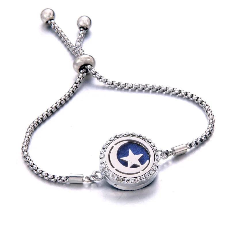 Pulseira Ajustável Difusora | Aço Inox ✦ Aromaterapia [Vários Modelos]
