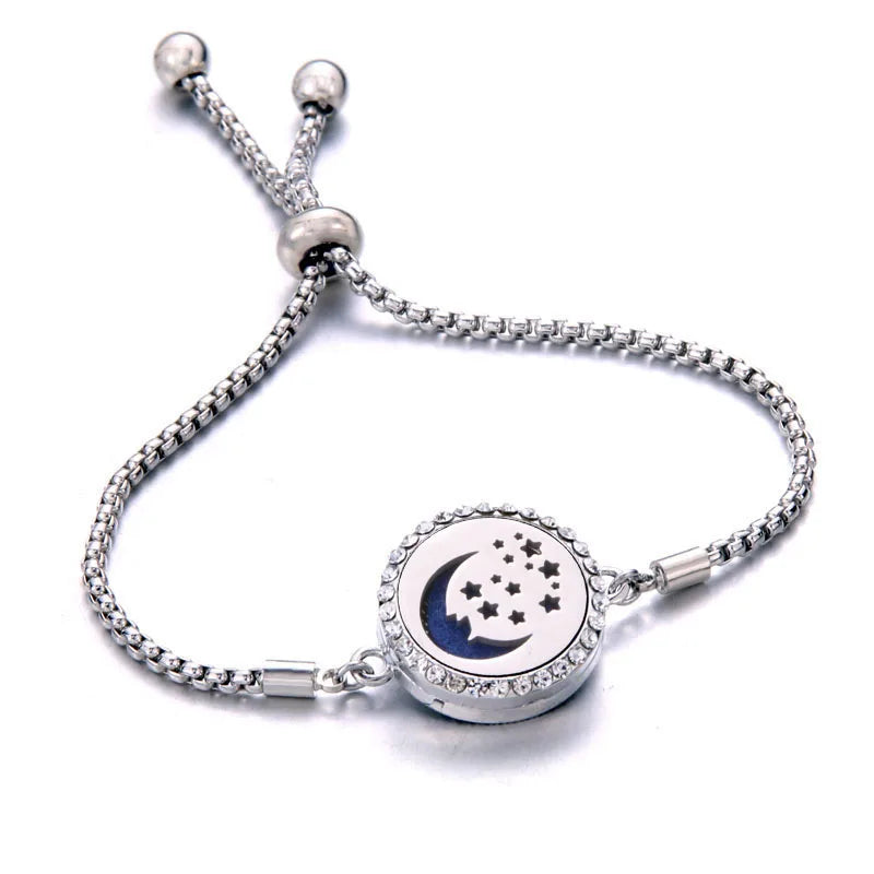 Pulseira Ajustável Difusora | Aço Inox ✦ Aromaterapia [Vários Modelos]