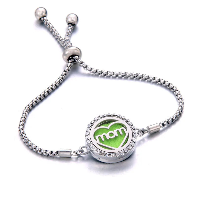 Pulseira Ajustável Difusora | Aço Inox ✦ Aromaterapia [Vários Modelos]