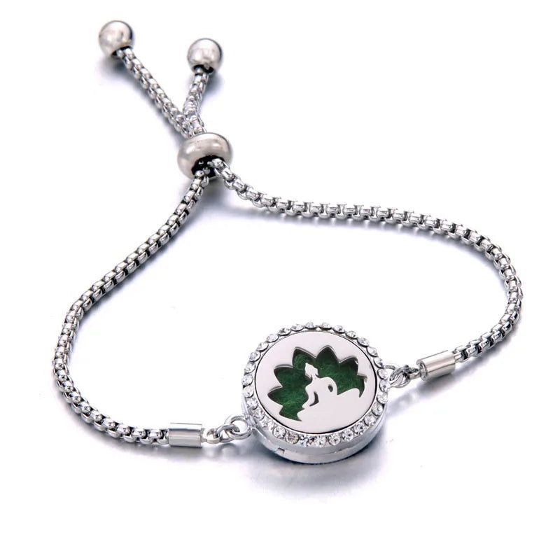 Pulseira Ajustável Difusora | Aço Inox ✦ Aromaterapia [Vários Modelos]