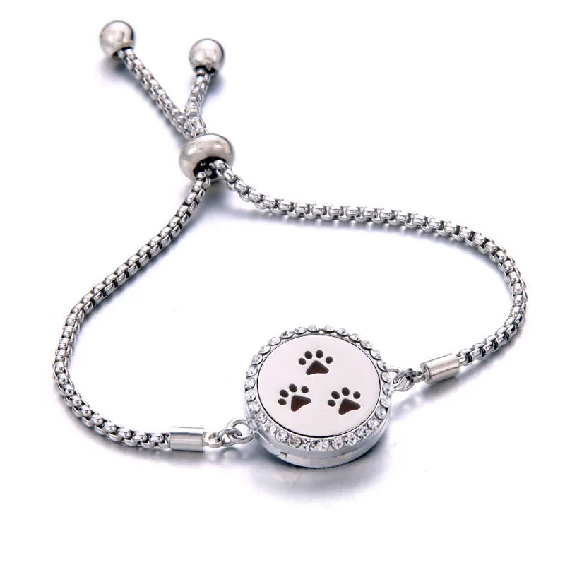 Pulseira Ajustável Difusora | Aço Inox ✦ Aromaterapia [Vários Modelos]