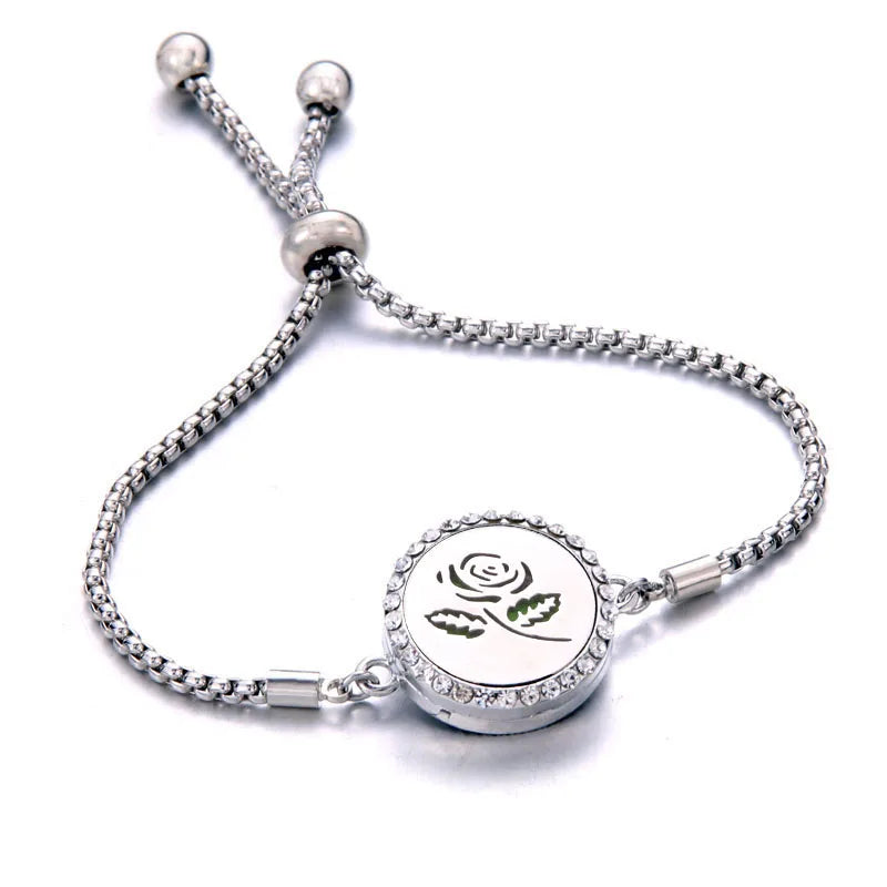 Pulseira Ajustável Difusora | Aço Inox ✦ Aromaterapia [Vários Modelos]