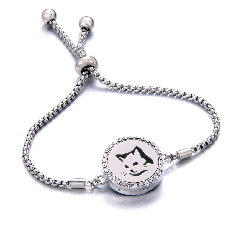 Pulseira Ajustável Difusora | Aço Inox ✦ Aromaterapia [Vários Modelos]