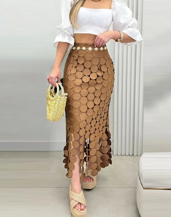 Saia Longa Boho Glam | Movimento ✦ Estilo